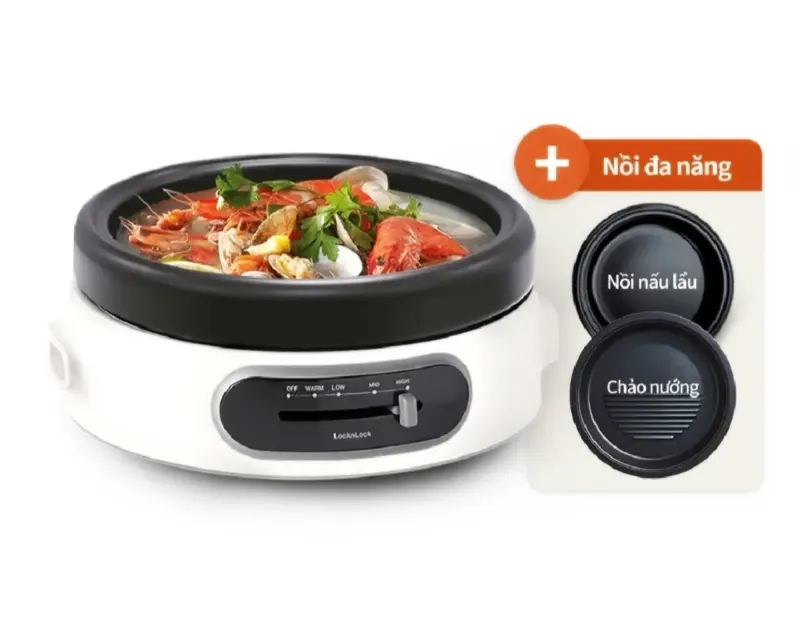 LocknLock 4L Multi Cooker EJP544WHT