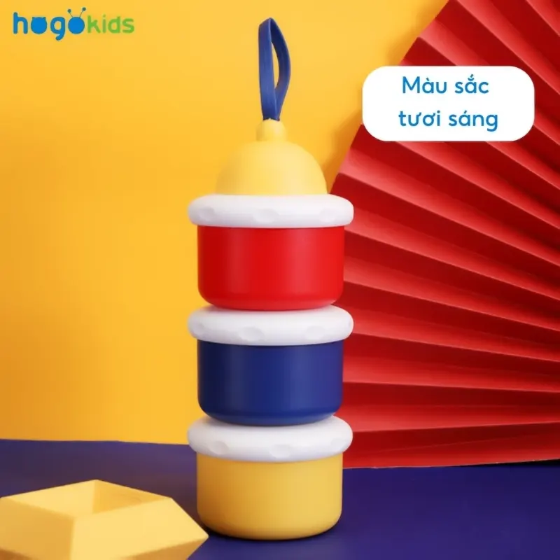 Hộp chia sữa 3 ngăn nhựa PP