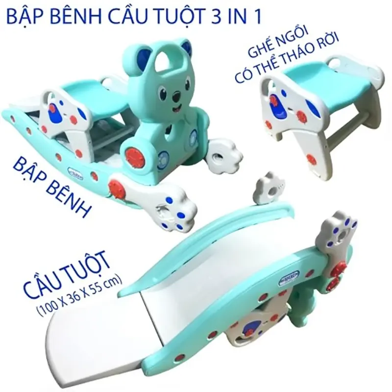 Cầu tuột bập bênh ghế 3 in 1