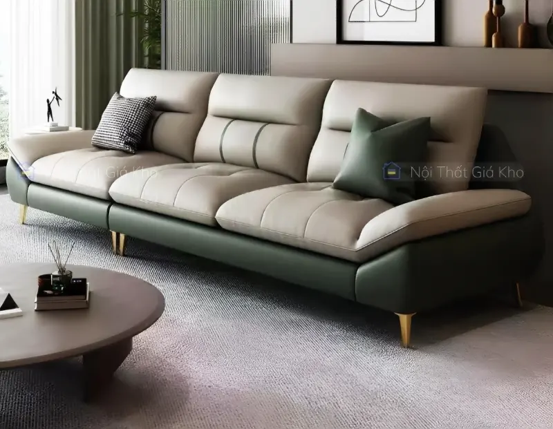 Ghế sofa giường bọc da