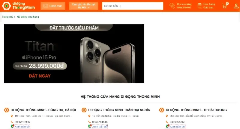 Di Động Thông Minh Hà Nội