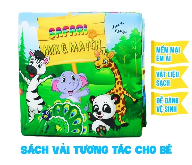 Sách làm bằng vải hoặc nhựa mềm