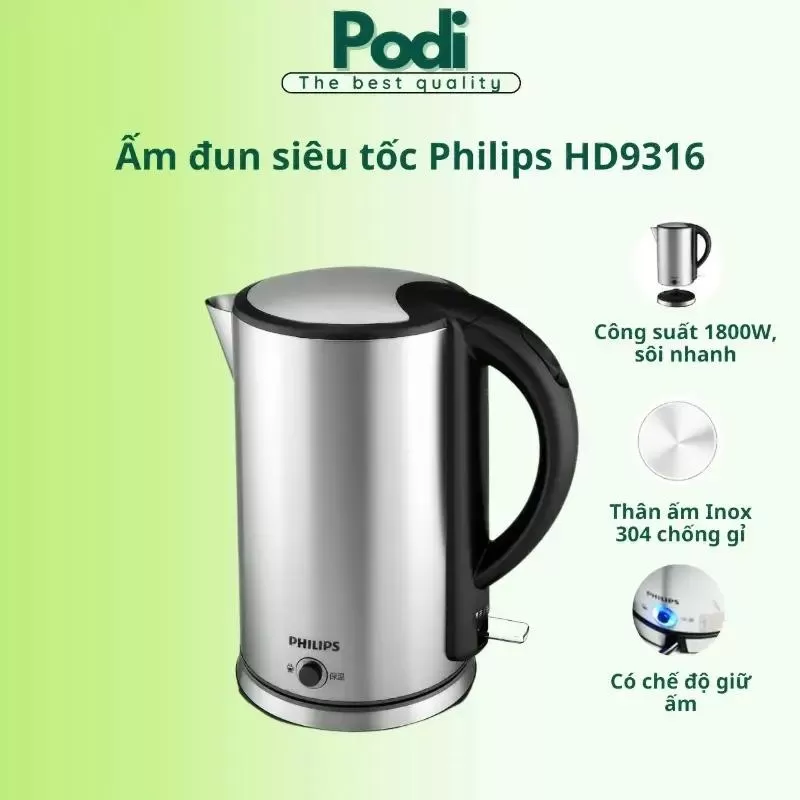 Bình đun siêu tốc Philips HD9316