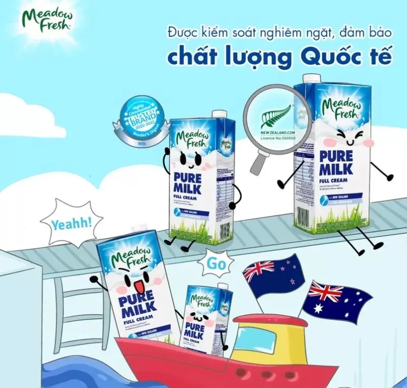 Sữa nguyên kem Meadow Fresh