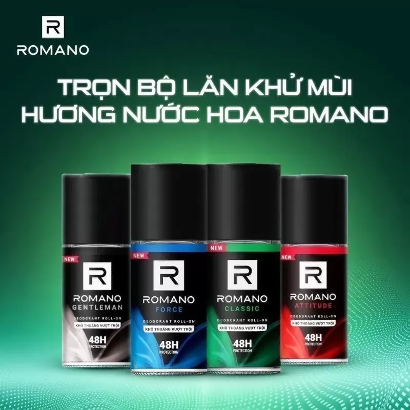 Lăn khử mùi nam Romano