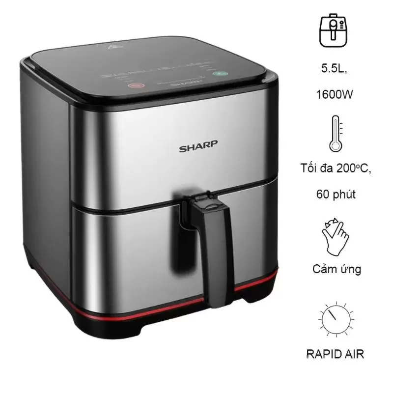 Nồi chiên không dầu Sharp KF-AF70EV 7 lít