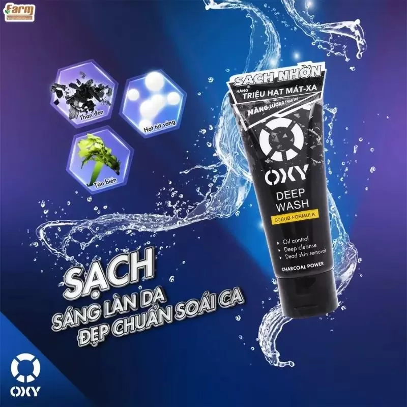 Sữa rửa mặt cho nam giới Oxy Deep Wash