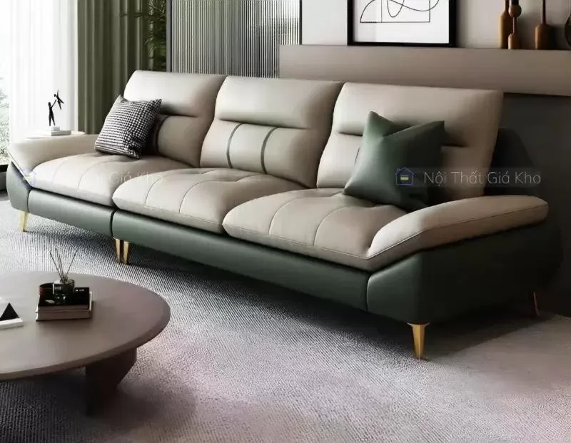 Ghế sofa giường bọc da