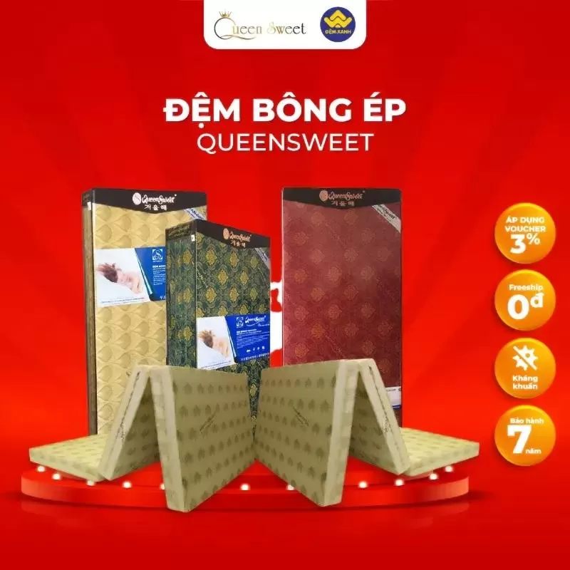 Nệm bông ép Queen Sweet