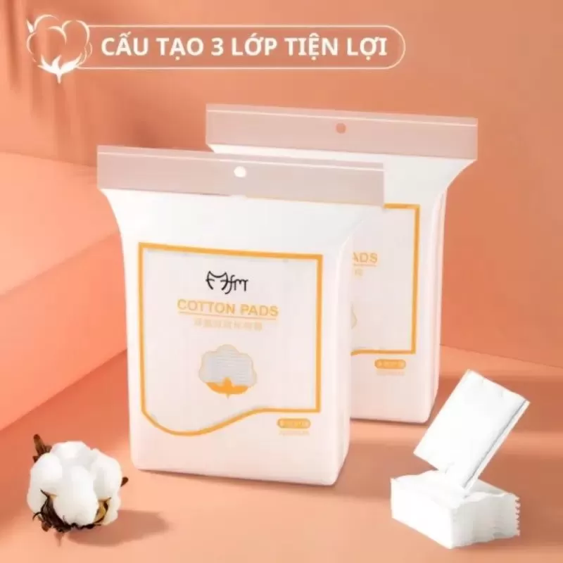 Bông tẩy trang 3 lớp FM Cotton Pads
