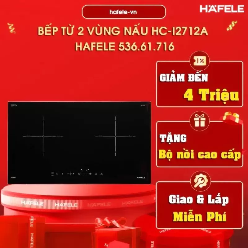 Bếp âm từ đôi Hafele HC-I2712A