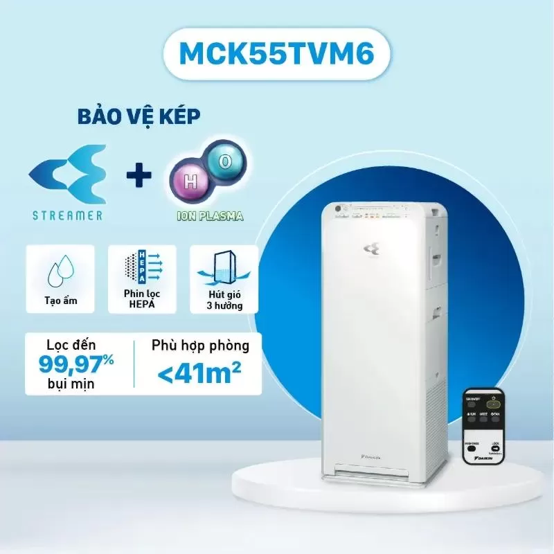 Máy lọc không khí và tạo ẩm Daikin MCK55TVM6