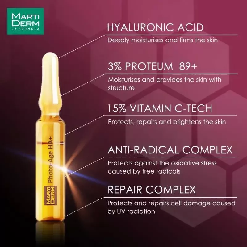 Serum chống lão hóa MartiDerm Platinum Photo Age HA+ Mint Cosmetics