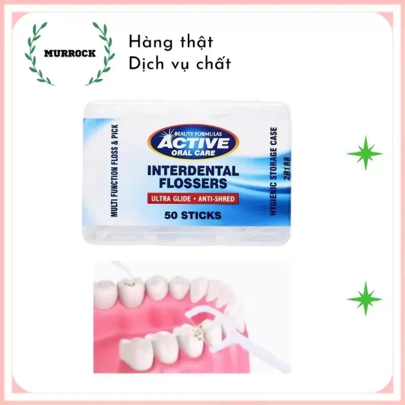Chỉ nha khoa Beauty Formulas Active Oral care Interdental Flossers
