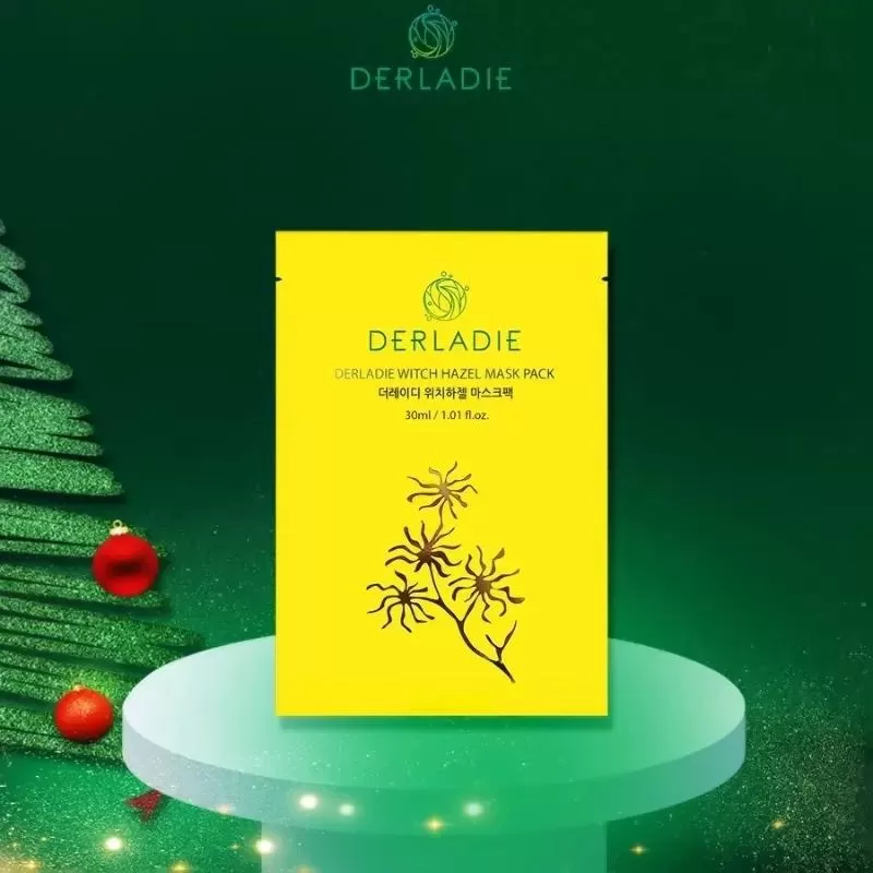 Mặt nạ trị mụn dưỡng sáng Derladie Witch Hazel Mask Pack