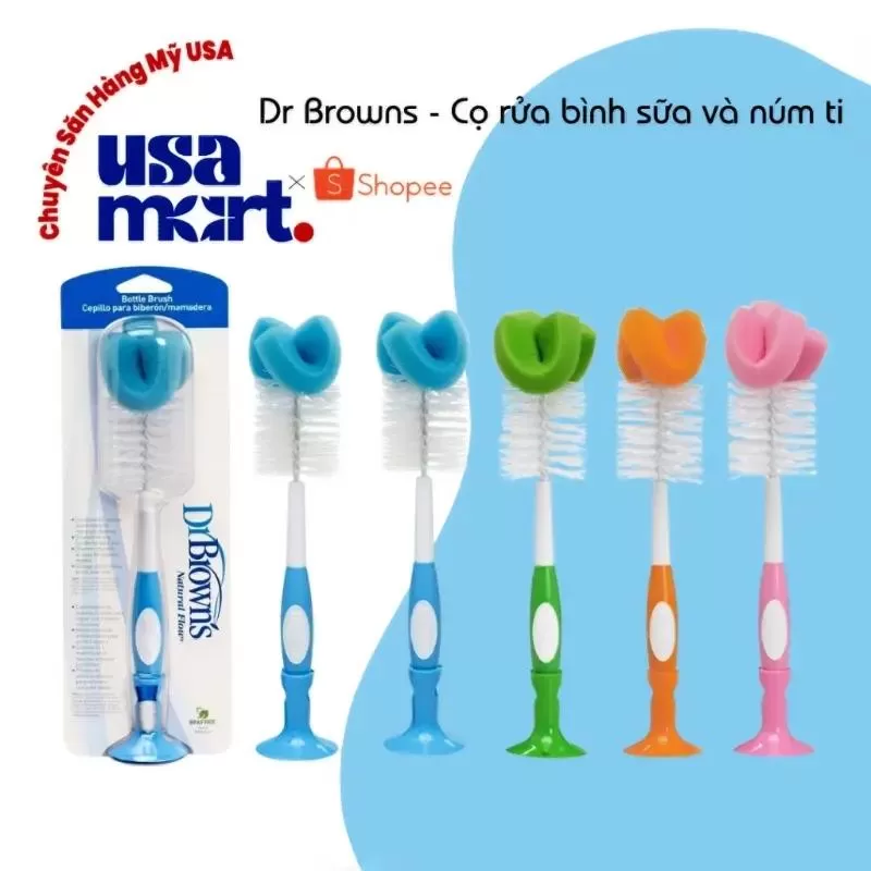 Cọ rửa bình sữa Dr Brown cho trẻ