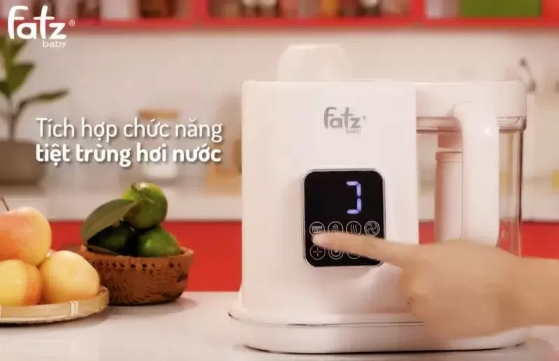 Máy xay thịt cầm tay hấp thức ăn dặm điện tử đa năng FATBABY AUTO 3 FB9617KM