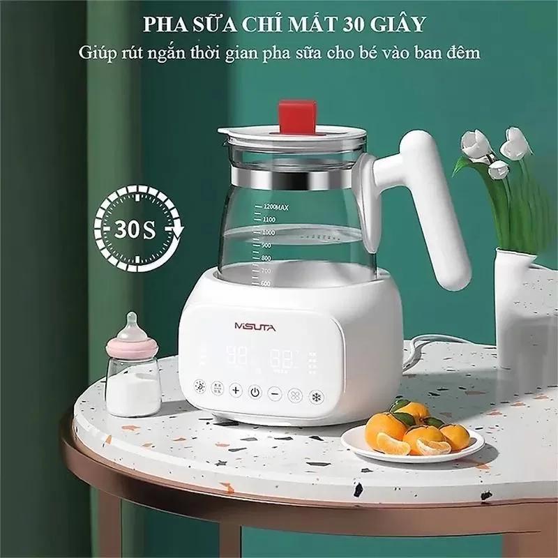 Máy hâm nước pha sữa giữ nhiệt Misuta