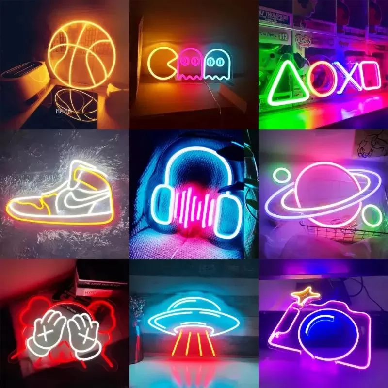Đèn trang trí phòng ngủ Led NEON dán tường