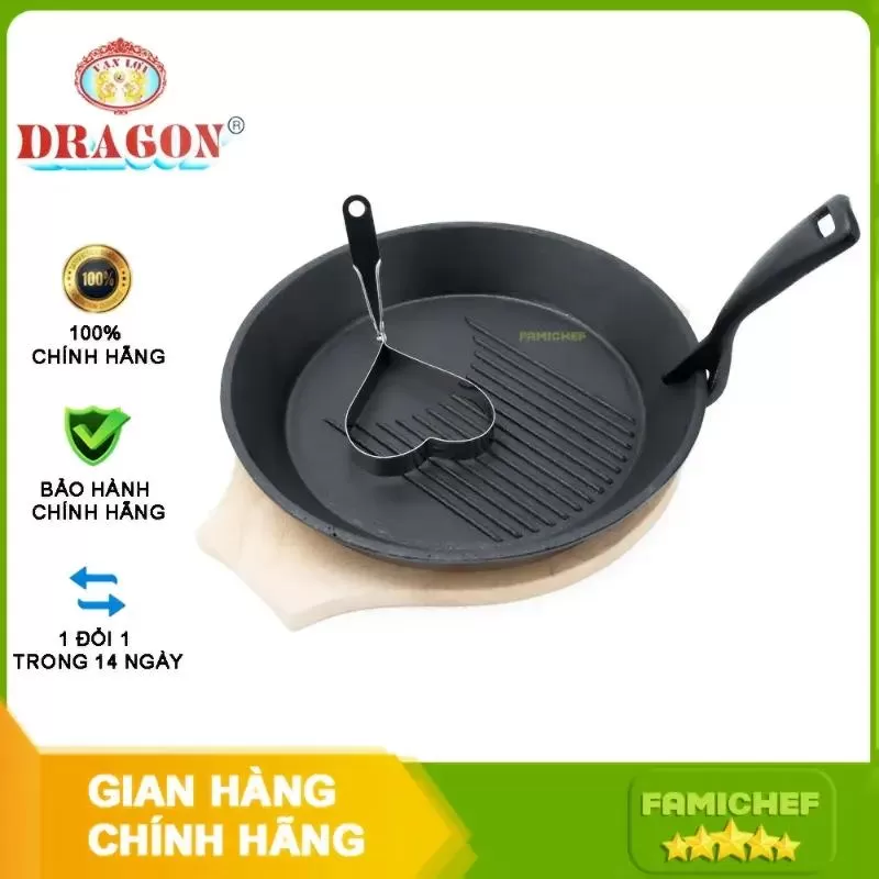 Chảo gang Dragon Vạn Lợi