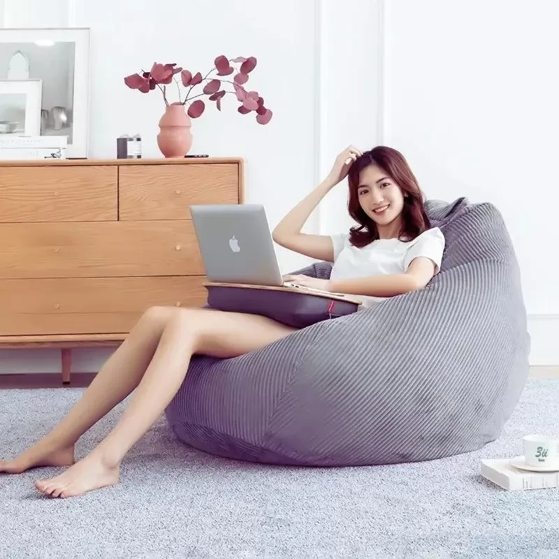 Ghế lười hạt xốp 3ii Home vải nhung gân