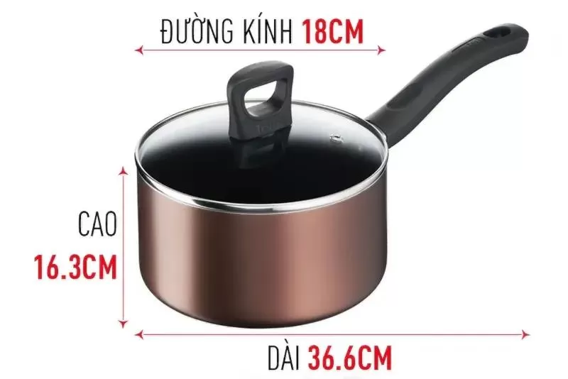 Nồi nấu bột cho bé Tefal Day By Day G1432305 18cm