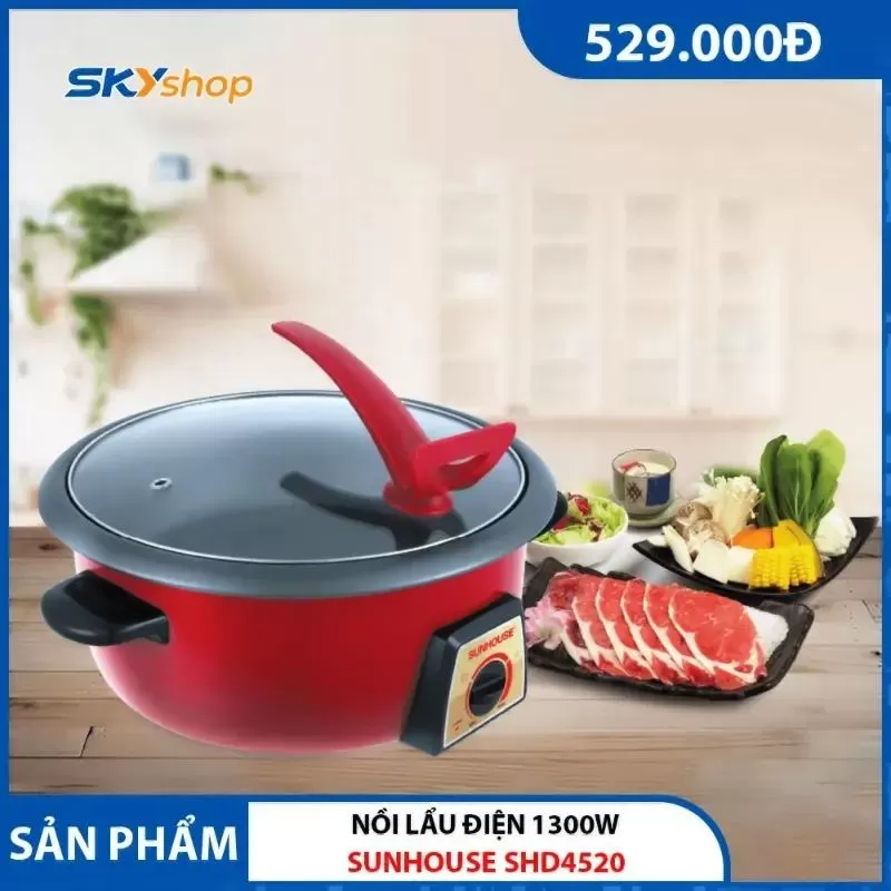 Nồi lẩu điện Hàn Quốc SUNHOUSE SHD4520