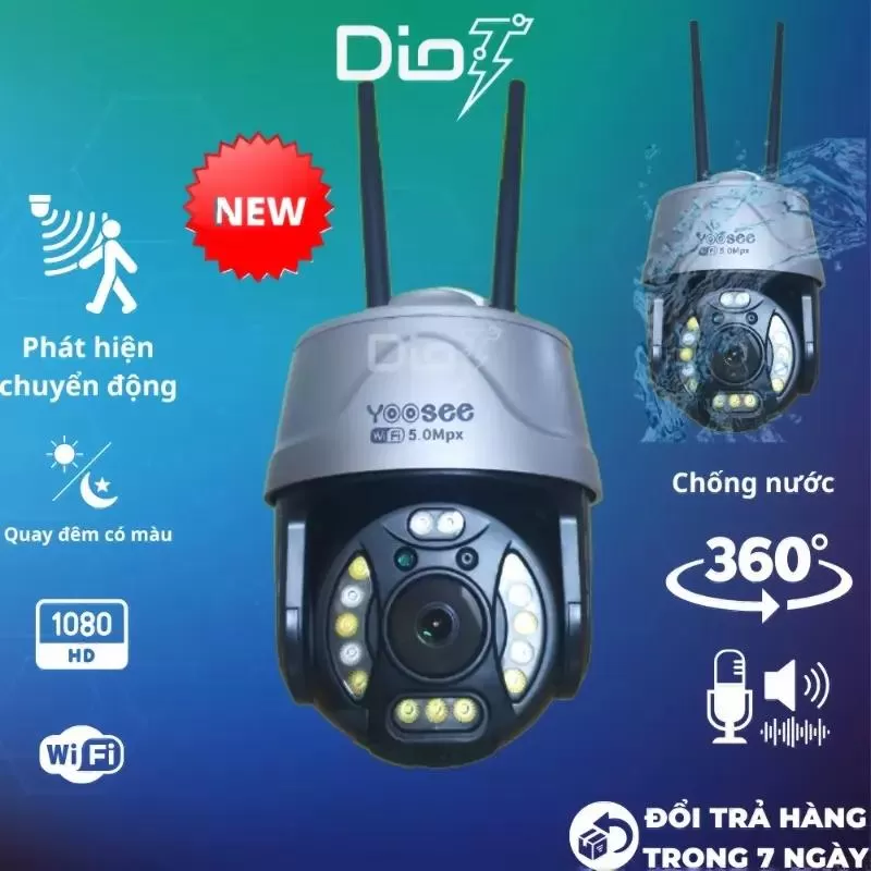 Camera wifi trong nhà an ninh Yoosee 1080HD 3MP 360 độ