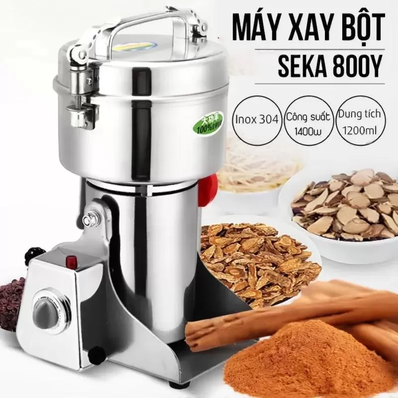 Máy xay hạt khô cao cấp siêu mịn Seka 800Y cho gia đình