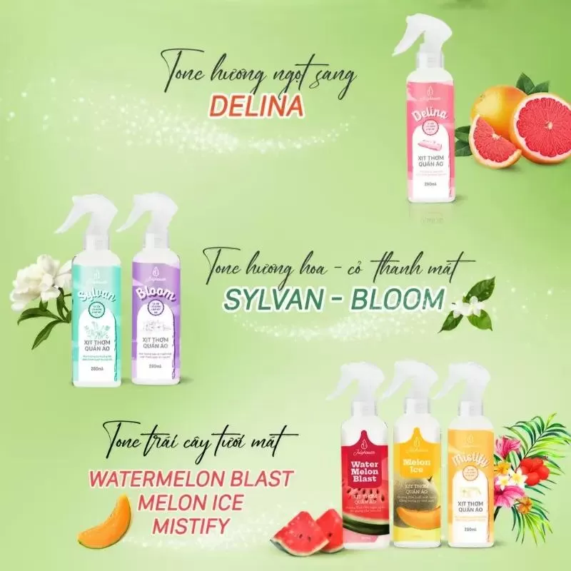 Xịt thơm quần áo JULYHOUSE