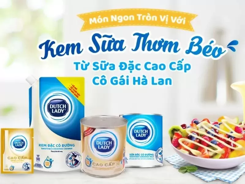 Sữa tươi nguyên kem Cô Gái Hà Lan