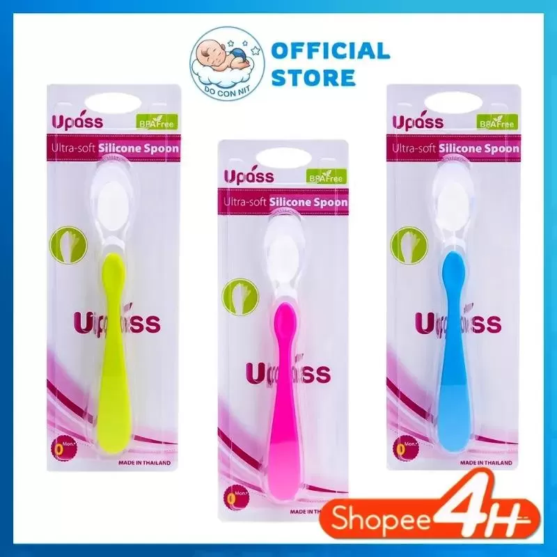Thìa ăn dặm cho bé silicon siêu mềm Upass UP3019N