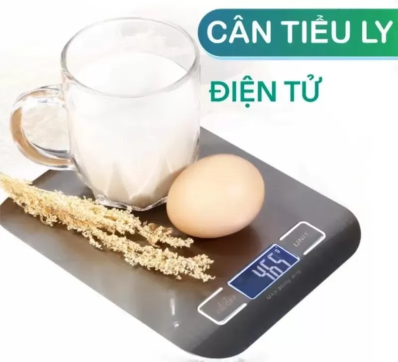 Cân tiểu ly điện tử nhà bếp mini định lượng 1g - 5kg - 10kg