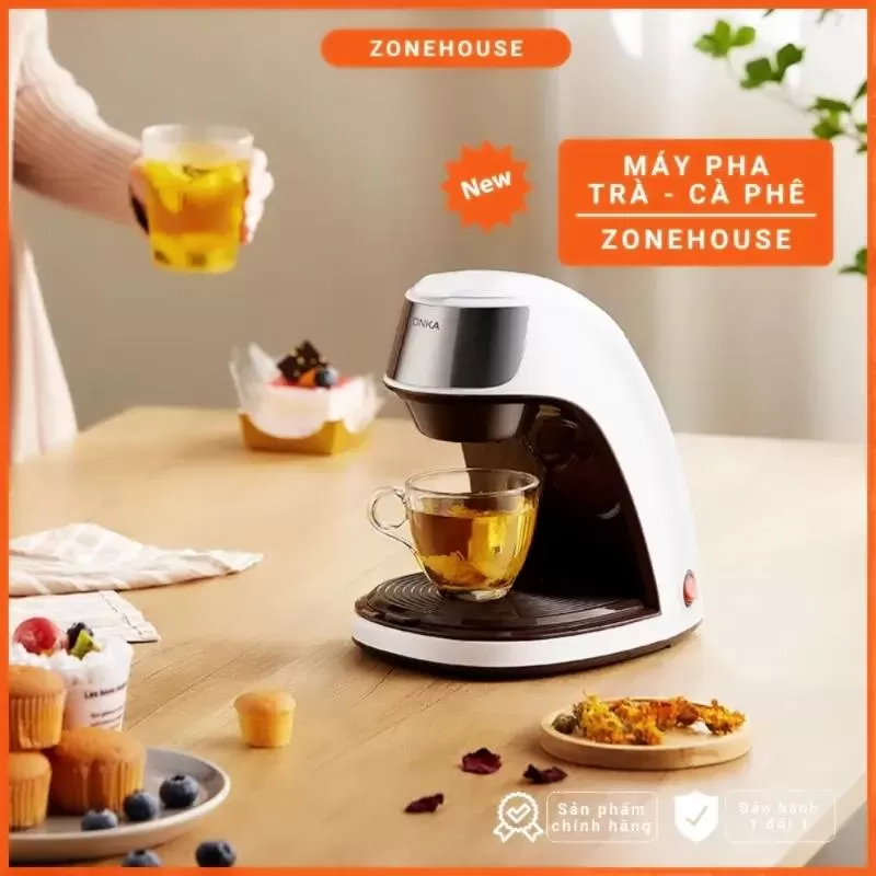 Máy pha cà phê nhỏ giọt Konka KCFCS2 bán tự động cho gia đình