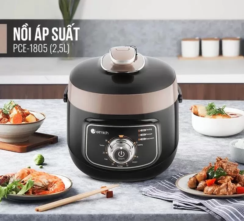 Nồi áp suất cao cấp đa chức năng Elmich PCS-1805