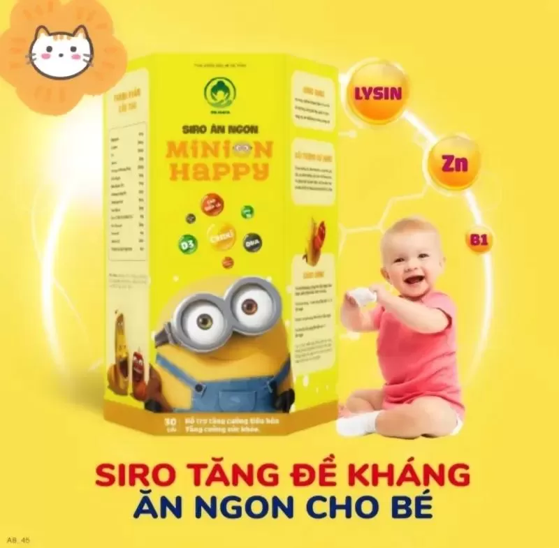Siro ăn ngon cho bé Minion Happy
