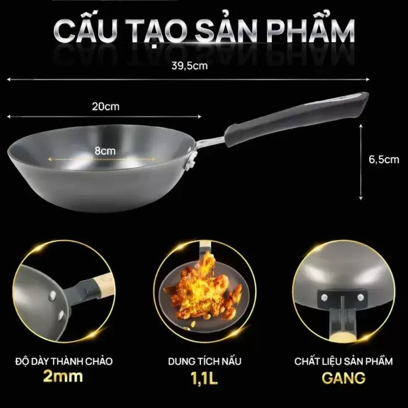 Chảo gang La Gourmet