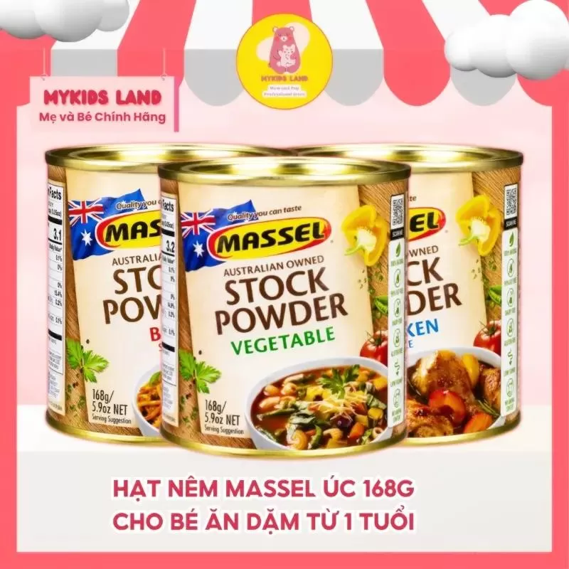 Hạt nêm ăn dặm cho bé Massel