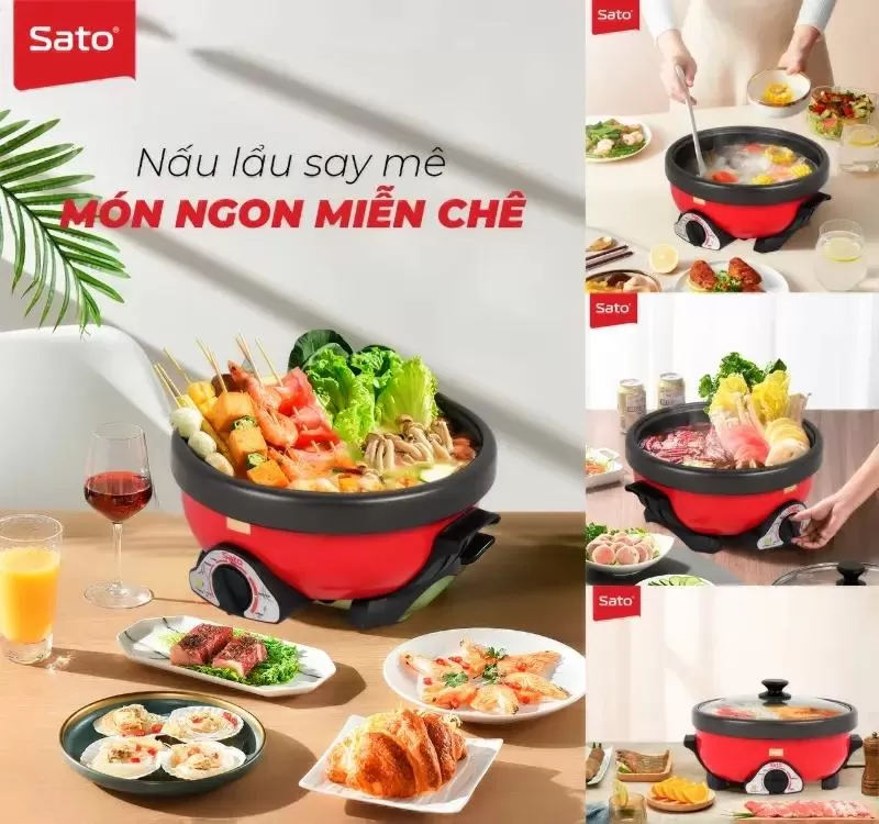 Nồi lẩu điện SATO 50NL41