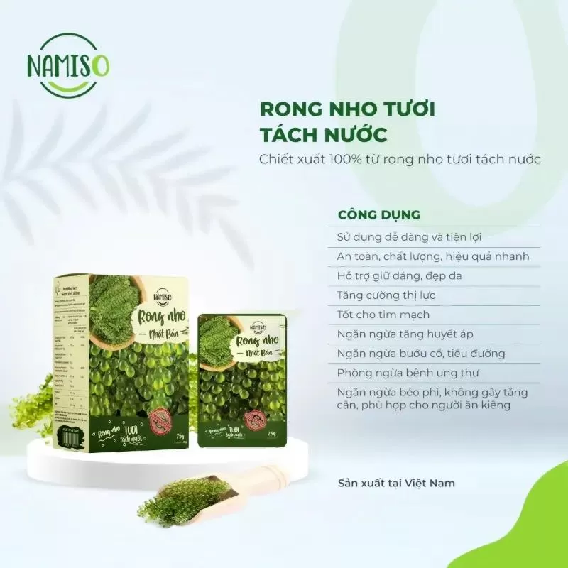 Rong nho tươi Namiso