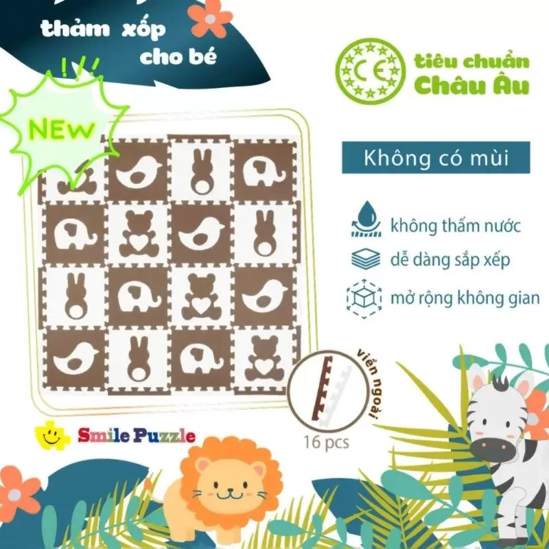 Thảm chơi cho bé xốp Smile Puzzle