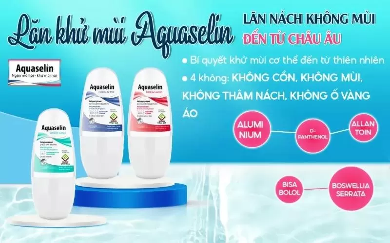 Lăn khử mùi nam Aquaselin Extreme for men