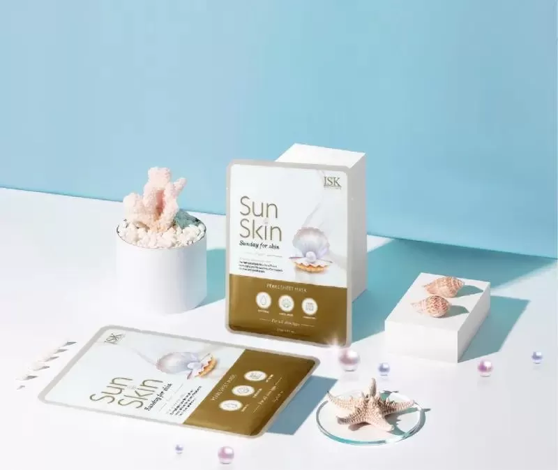 Mặt nạ ngọc trai Beauskin Isk Sunskin Pearl Hàn Quốc