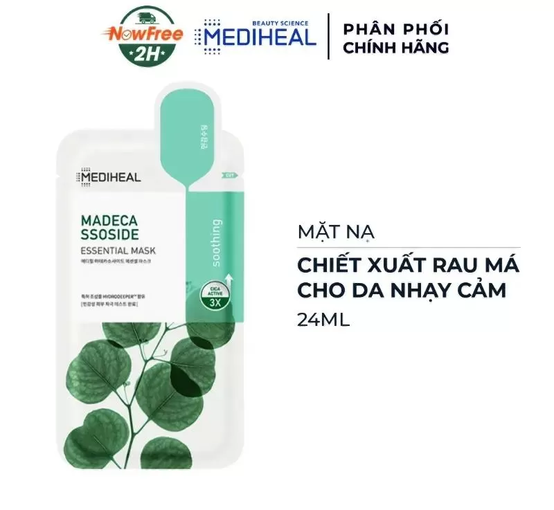 Mặt nạ cho da nhạy cảm Mediheal Madecassoside Essential Mask