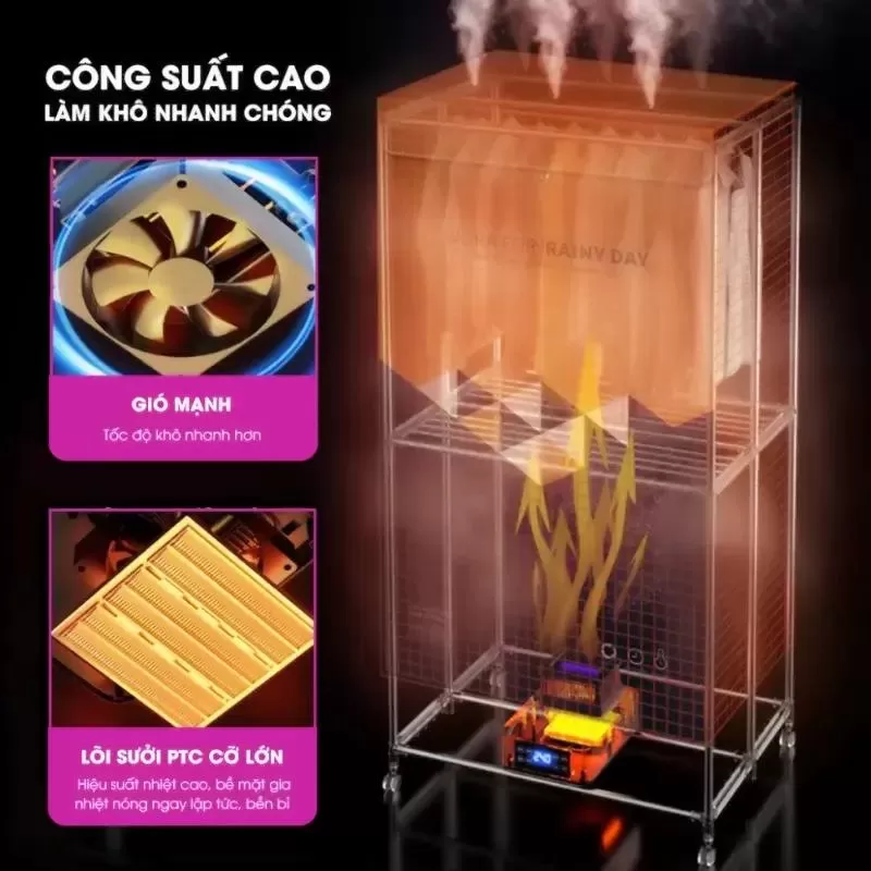 Máy sấy quần áo đa năng CWELL D23
