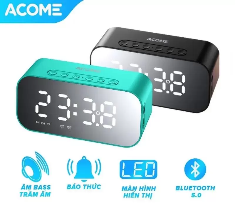 Loa Bluetooth ROBOT RB560 đồng hồ báo thức