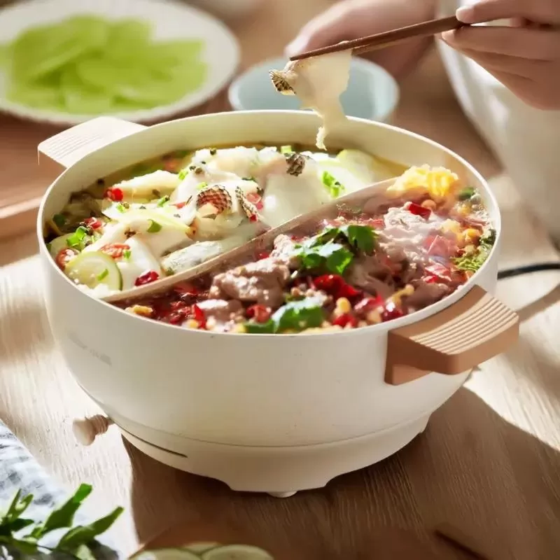 Nồi lẩu điện Hàn Quốc điện đa năng Uyên Ương Bear DHG-C50K1