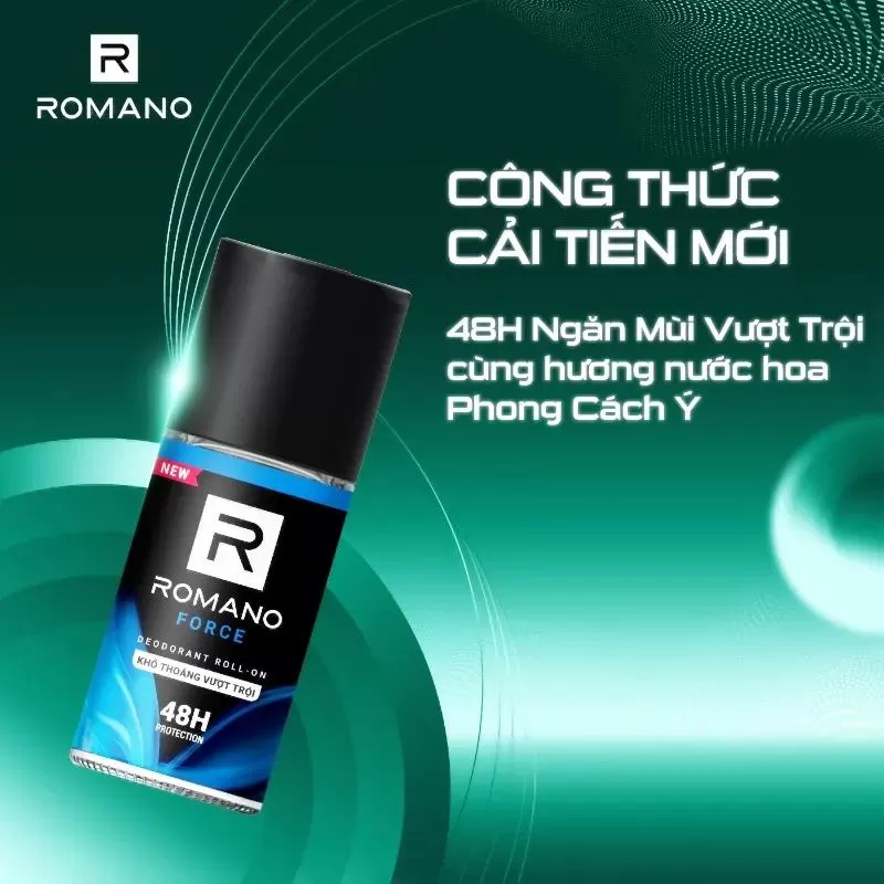 Xịt khử mùi toàn thân cho nam Romano force 150ml