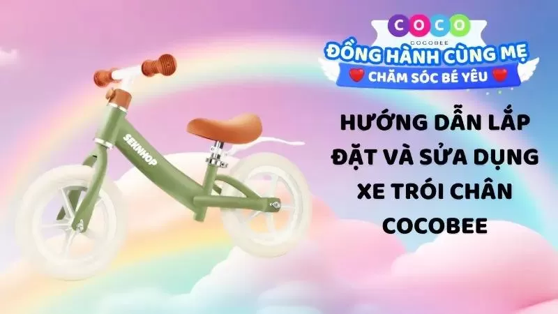 Xe chòi chân thăng bằng 2 bánh COCOBEE cho bé