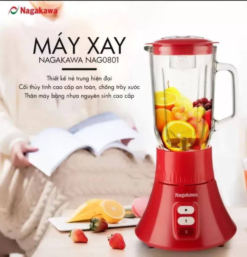 Máy xay thịt cầm tay Nagakawa NAG0801